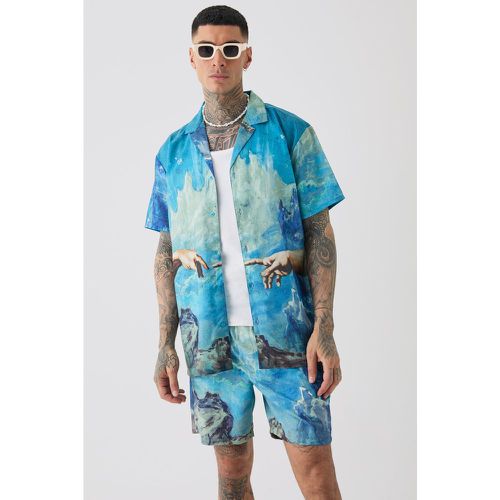 Tall - Ensemble oversize à imprimé Renaissance homme - S - Boohooman - Modalova