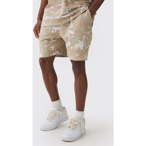 Short large à imprimé forêt - S - Boohooman - Modalova