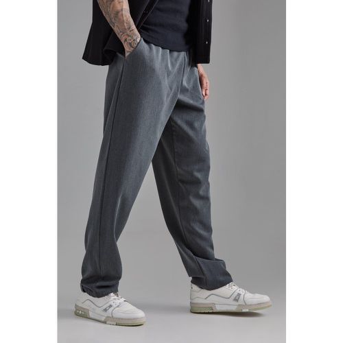 Tall - Pantalon droit à taille élastiquée - M - Boohooman - Modalova