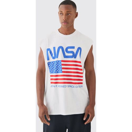 T-shirt sans manches oversize NASA - XS - Boohooman - Modalova