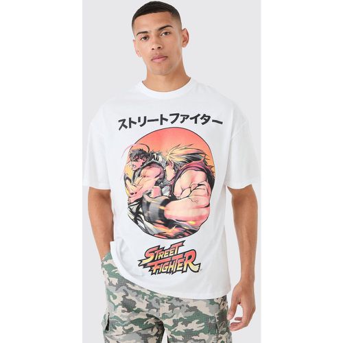 Oversized Street Fighter Anime License T-shirt - Boohooman - Modalova