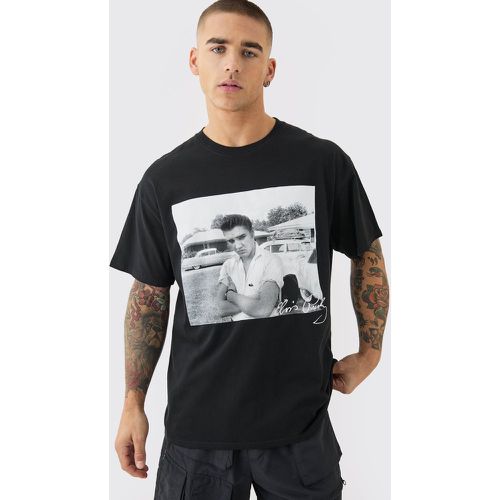 T-shirt oversize imprimé Elvis Presley - M - Boohooman - Modalova