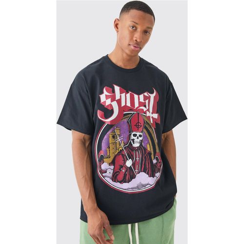 T-shirt oversize à imprimé Ghost Band - M - Boohooman - Modalova