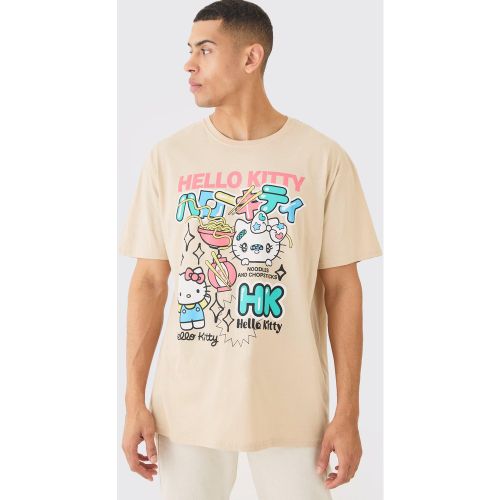 T-shirt oversize imprimé Hello Kitty - L - Boohooman - Modalova