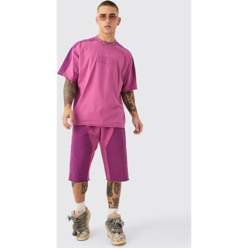 Ensemble oversize à écussons homme - L - Boohooman - Modalova