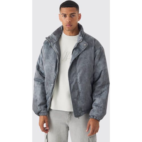 Veste oversize matelassée à col montant - S - Boohooman - Modalova