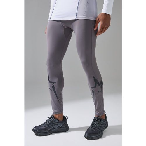 Legging de sport à imprimé étoile - M - Boohooman - Modalova