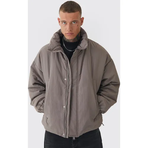 Tall - Manteau oversize matelassé à col montant - S - Boohooman - Modalova