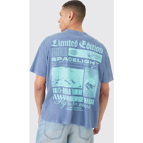 T-shirt oversize à imprimé lune - L - Boohooman - Modalova