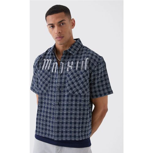 Chemise oversize à carreaux et poches - S - Boohooman - Modalova