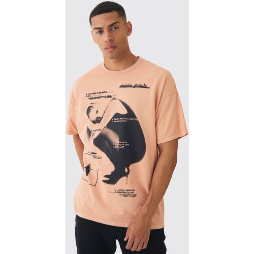 T-shirt oversize imprimé Ariana Grande - L - Boohooman - Modalova