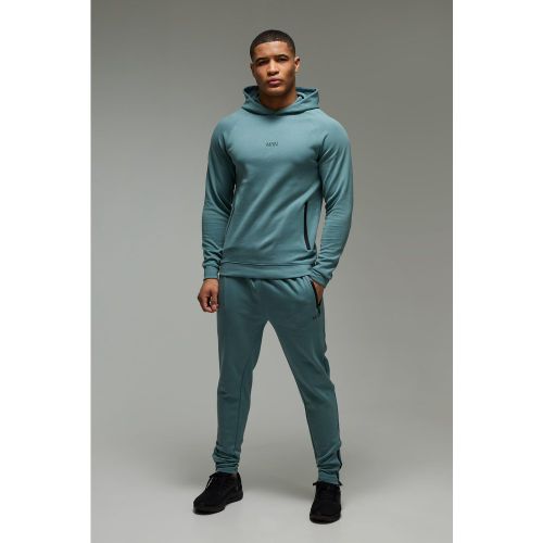 Survêtement avec sweat à capuche en polaire et jogging - MAN Active - S - Boohooman - Modalova