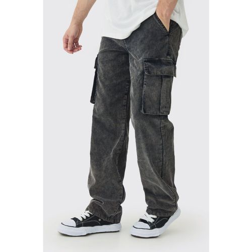 Tall - Pantalon cargo délavé - 30 - Boohooman - Modalova