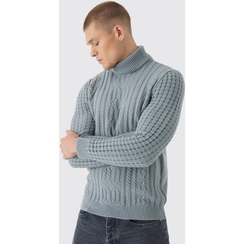 Pull à col roulé et manches longues en - S - Boohooman - Modalova