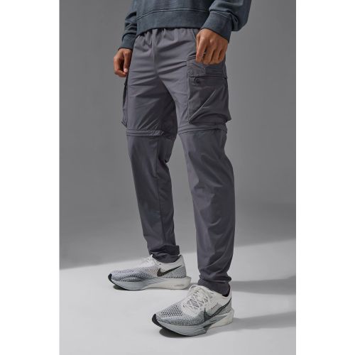 Jogging cargo zippé fuselé - MAN Active - L - Boohooman - Modalova