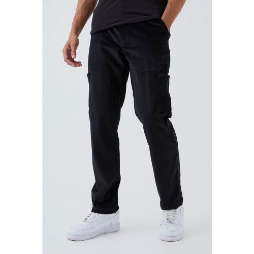 Pantalon cargo droit en synthétique - 32 - Boohooman - Modalova
