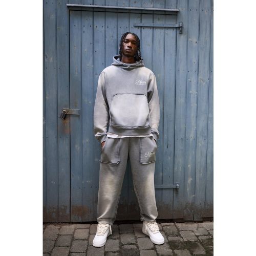 Jogging oversize à coutures apparentes - S - Boohooman - Modalova