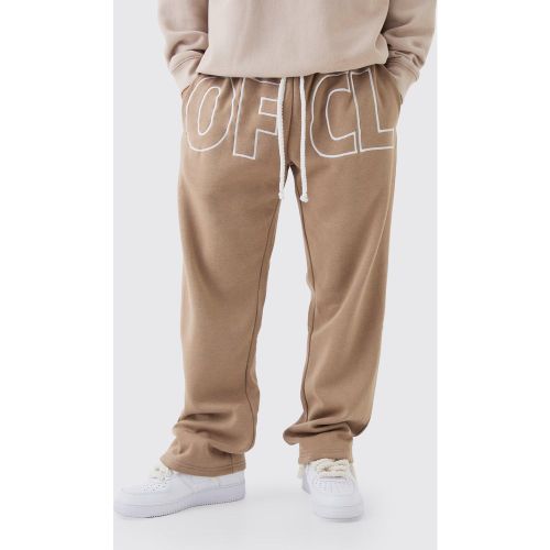 Jogging large à écussons - Ofcl - L - Boohooman - Modalova