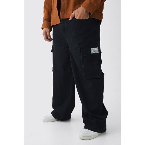 Grande taille - Jean cargo large homme - 38 - Boohooman - Modalova