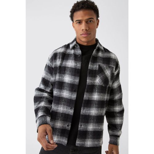 Chemise oversize à carreaux et manches longues - S - Boohooman - Modalova