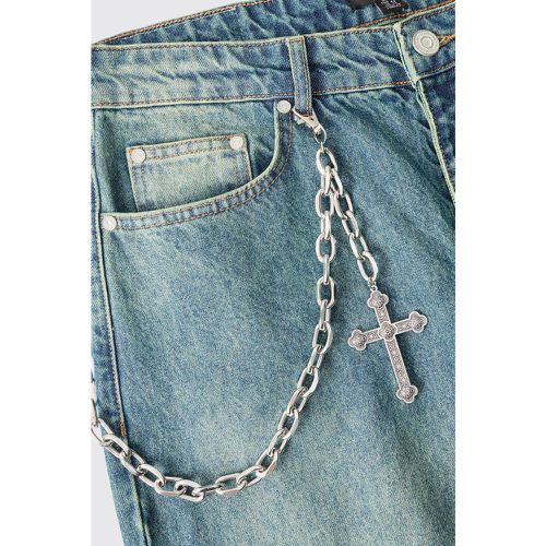 Chaîne de jean ée à motif crâne et croix - ONE SIZE - Boohooman - Modalova