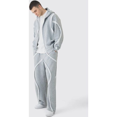 Tall - Survêtement oversize zippé - S - Boohooman - Modalova