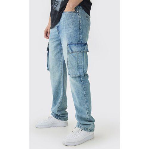 Tall - Jean cargo droit homme - 38 - Boohooman - Modalova