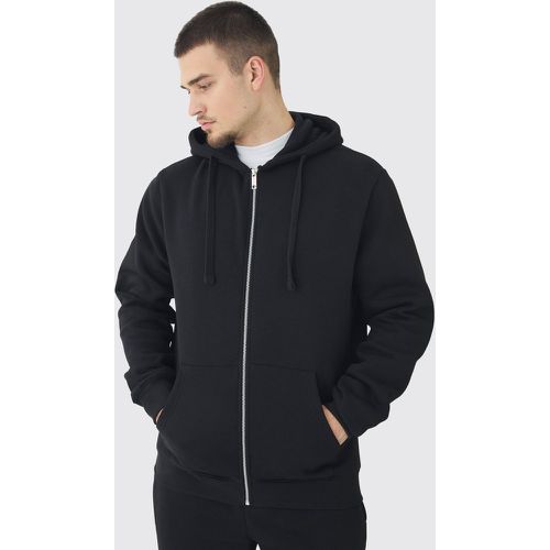 Tall - Sweat à capuche zippé basique homme - S - Boohooman - Modalova