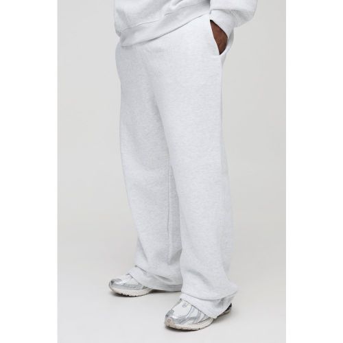 GSM Plus Relaxed Fit Joggers In Grey Marl - XXXL - Boohooman - Modalova