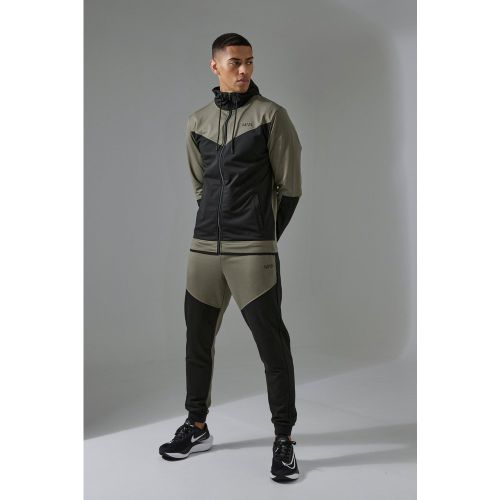 Survêtement color block avec sweat à capuche - XXL - Boohooman - Modalova