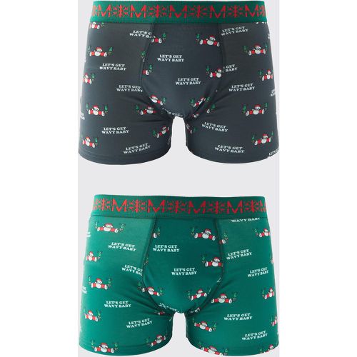 Lot de 2 boxers de Noël - MAN - M - Boohooman - Modalova