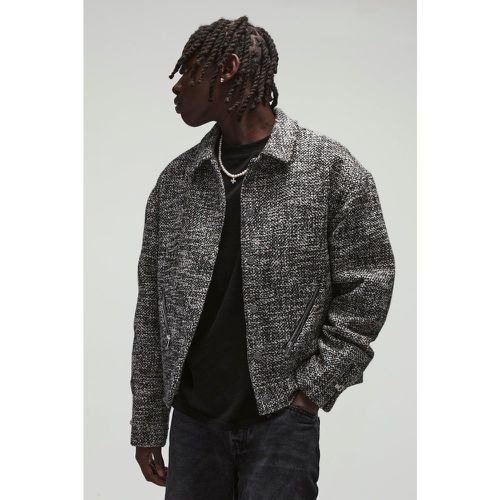 Bomber oversize texturé homme - S - Boohooman - Modalova