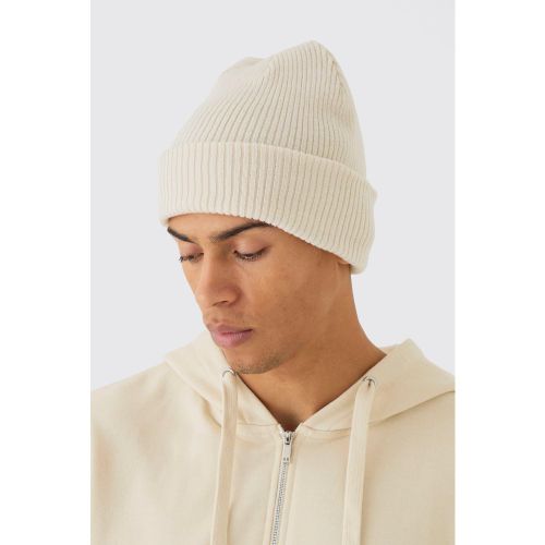 Bonnet classique côtelé - ONE SIZE - Boohooman - Modalova