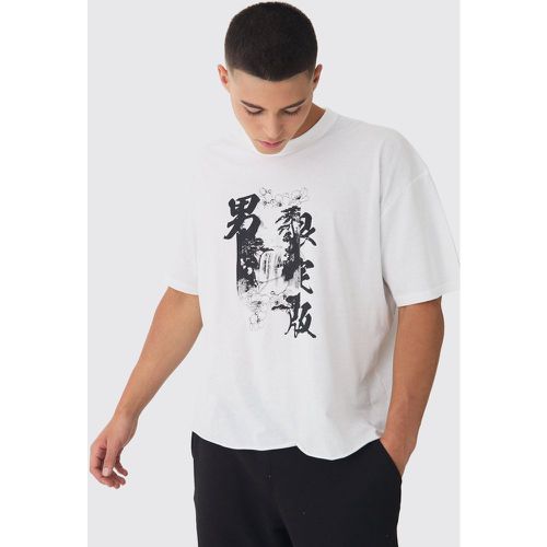 T-shirt oversize imprimé - XS - Boohooman - Modalova