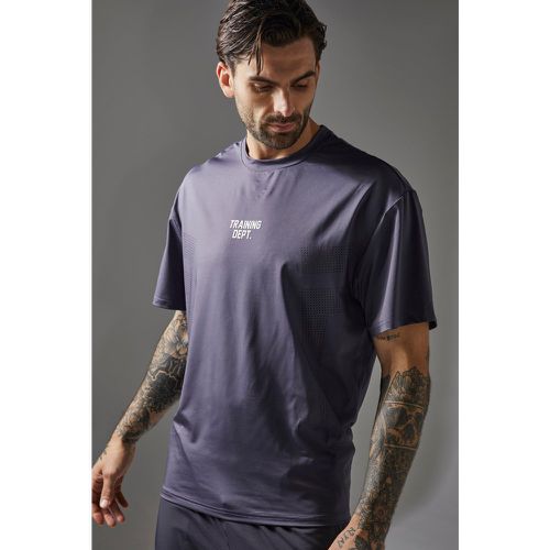 T-shirt oversize perforé homme - XS - Boohooman - Modalova