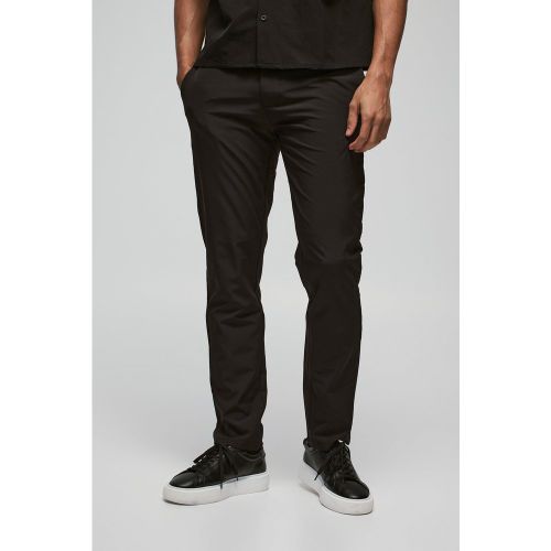 Pantalon slim technique à taille fixe homme - 30 - Boohooman - Modalova