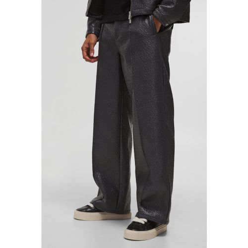 Pantalon large en polaire - 30 - Boohooman - Modalova