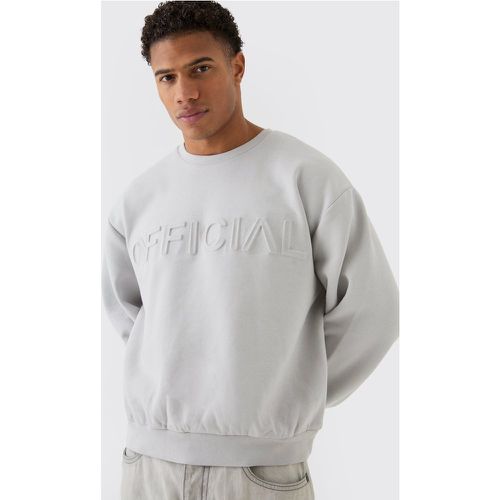 Sweat oversize imprimé - Official - S - Boohooman - Modalova