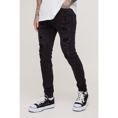 Tall - Jean skinny déchiré - 30 - Boohooman - Modalova