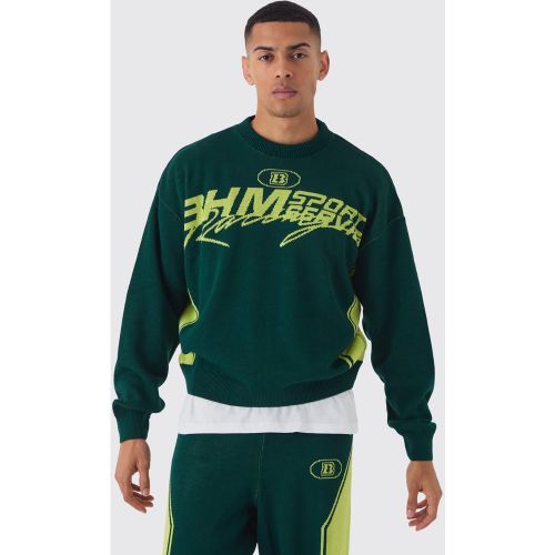 Sweat oversize en maille - L - Boohooman - Modalova