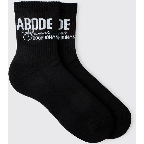 Chaussettes à slogan Abode - ONE SIZE - Boohooman - Modalova