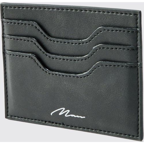 Porte-cartes à logo signature - MAN - ONE SIZE - Boohooman - Modalova