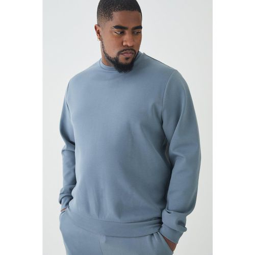 Grande taille - Sweat à col ras du cou et surpiqûres - XXXL - Boohooman - Modalova