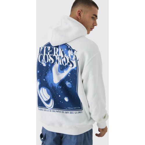 Sweat à capuche oversize à imprimé espace - XS - Boohooman - Modalova