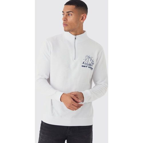 Sweat oversize à imprimé montagne homme - M - Boohooman - Modalova