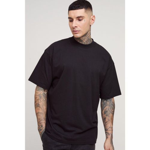 Tall - T-shirt oversize basique à col montant - S - Boohooman - Modalova