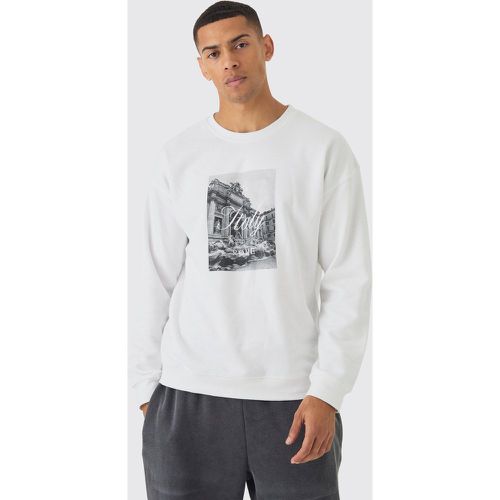 Sweat à imprimé Italie homme - S - Boohooman - Modalova