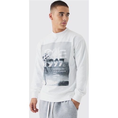 Sweat imprimé graffiti homme - S - Boohooman - Modalova