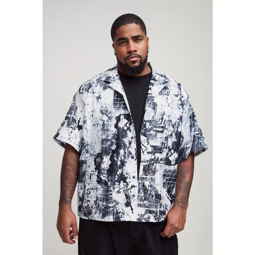 Grande taille - Chemise oversize imprimée - XXXL - Boohooman - Modalova