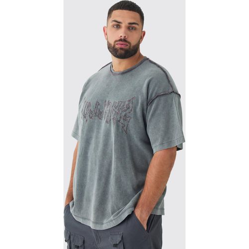 Grande taille - T-shirt oversize en maille - XXXL - Boohooman - Modalova